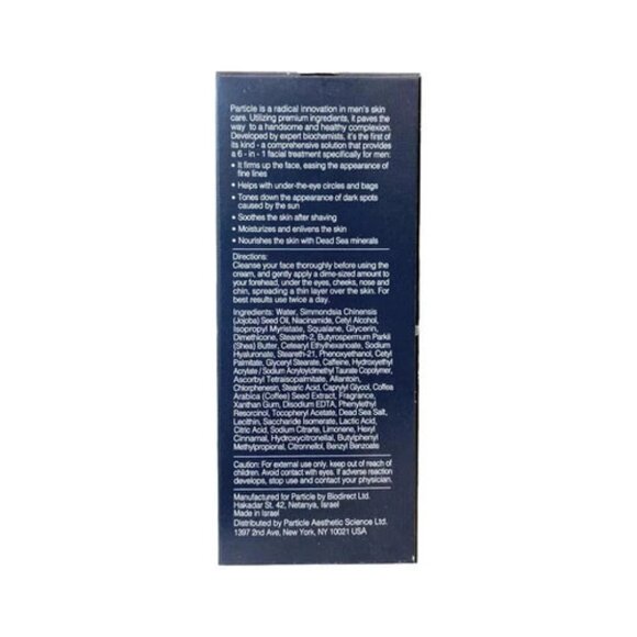 Particle Face Cream For Men 6 In 1 Anti Aging Cream Fights Eye Bags Dark Spots - Picture 3 of 3